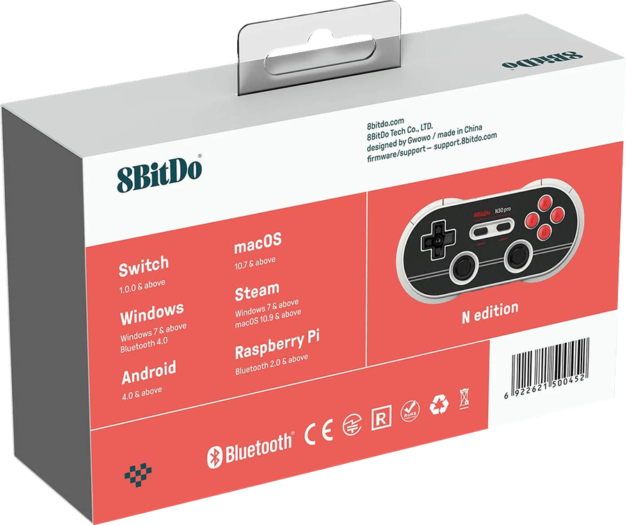 8Bitdo N30 Pro 2 USB / Wireless Controller - N Edition (PC / Switch)(New) - 8bitdo 500G