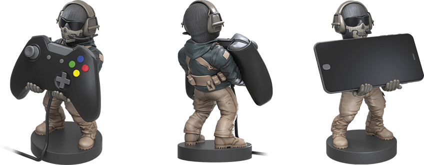 Cable Guys Phone & Controller Holder - Call of Duty: WWII LT. Simon 'Ghost' Riley (New) - Exquisite