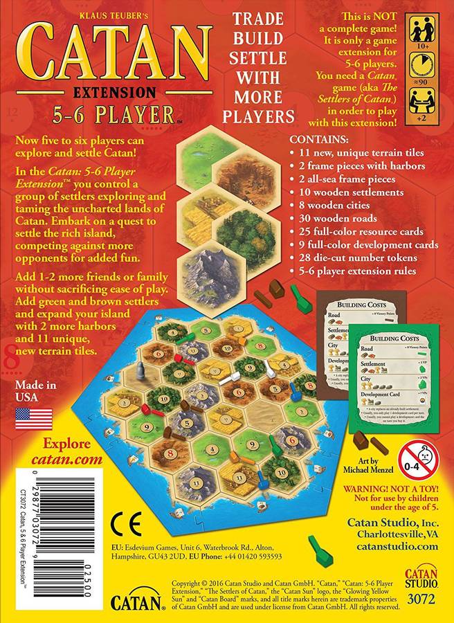 Catan: 5-6 Player Extension (New) - Catan Studio 1000G