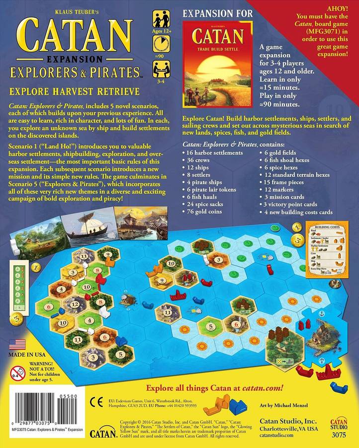 Catan: Explorers & Pirates Expansion (New) - Catan Studio 1000G