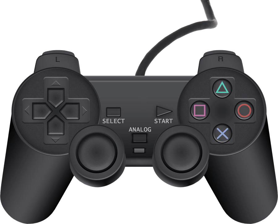 DualShock 2 Analog Generic Wired Controller - Black (PS1 / PS2)(New) - Various 200G