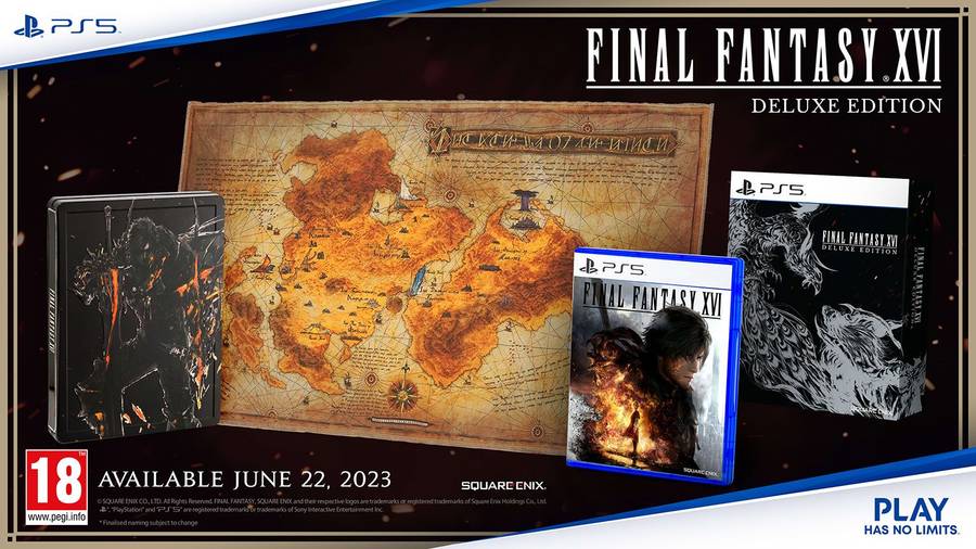 Final Fantasy XVI - Deluxe Edition *See Note* (PS5)(New) - Square Enix 300G