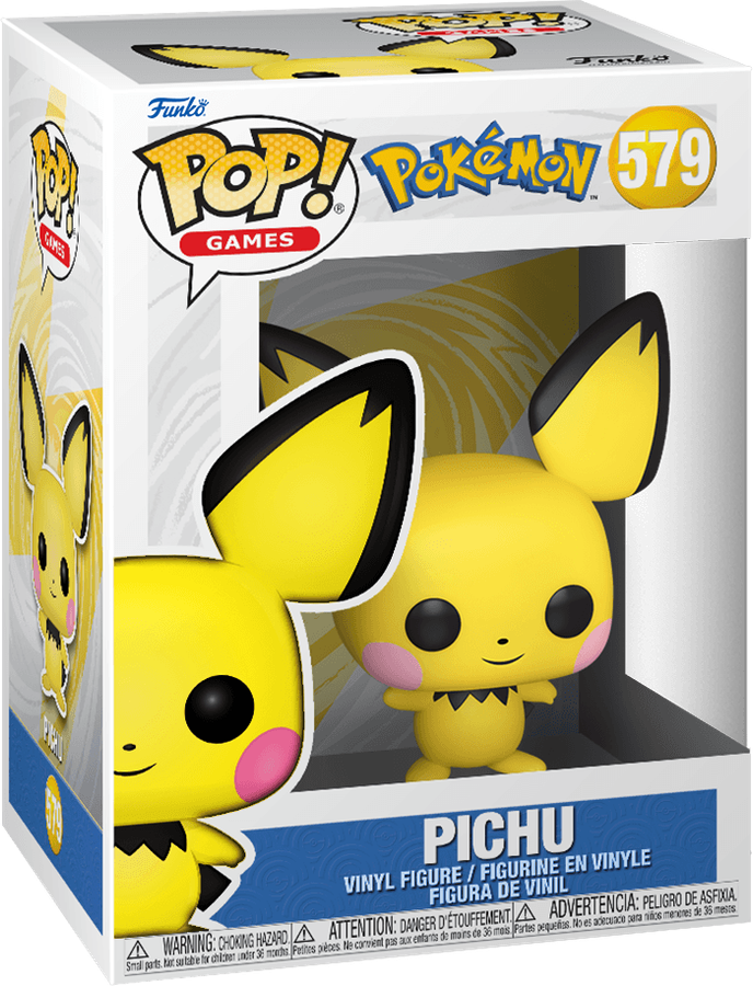 Funko Pop! Games 579: Pokemon - Pichu Vinyl Figure (EMEA)(New) - Funko 440G