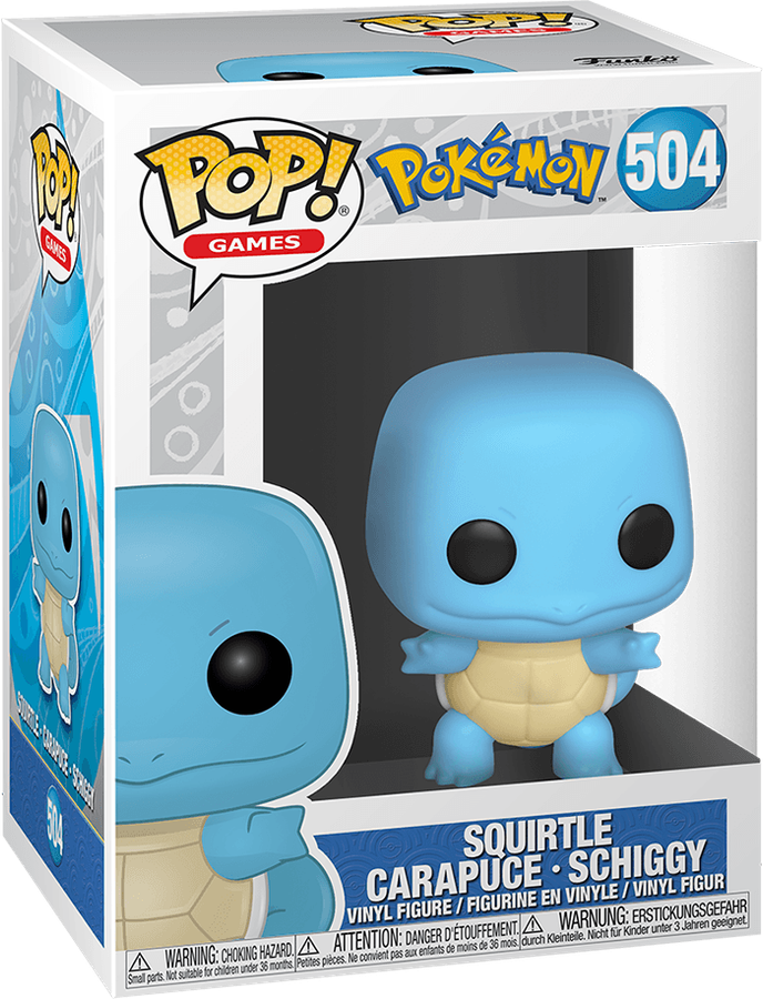 Funko Pop! Games 504: Pokemon - Squirtle Vinyl Figure (EMEA)(New) - Funko 440G