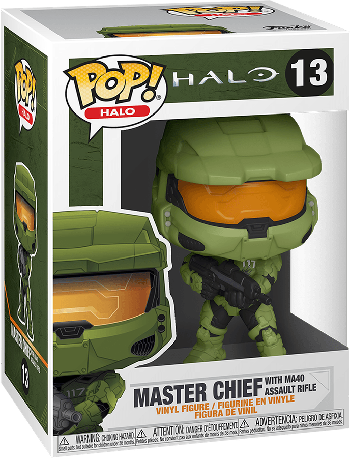 Funko Pop! Halo 13: Master Chief with MA40 Assault Rifle Vinyl Figure (New) - Funko 300G
