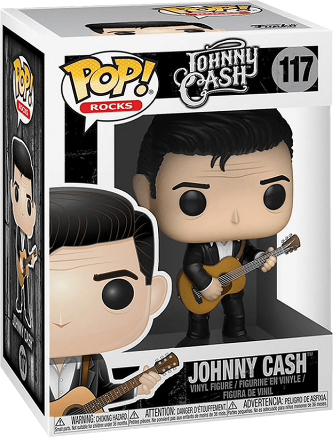 Funko Pop! Rocks 117: Johnny Cash Vinyl Figure (Folsom Prison)(New) - Funko 300G
