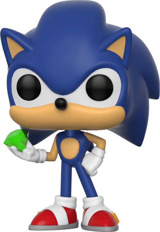 Funko Pop! Games: Sonic the Hedgehog - Sonic with Emerald Vinyl Figure (New) - Funko 300G