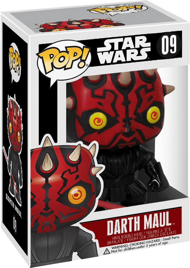 Funko Pop! Star Wars 09: Darth Maul Vinyl Bobble-Head (New) - Funko 440G