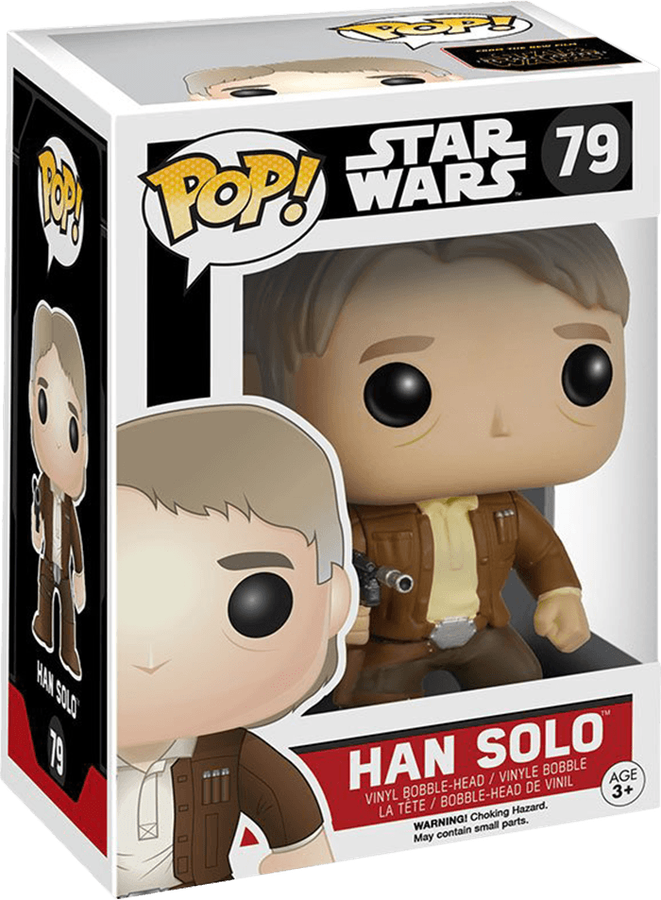 Funko Pop! Star Wars 79: The Force Awakens - Han Solo Vinyl Bobble-Head *See Note* (New) - Funko