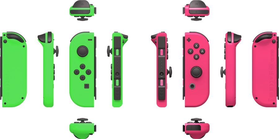 Nintendo Switch Joy-Con Controller Pair - Neon Green / Neon Pink (NS / Switch)(New) - Nintendo 200G