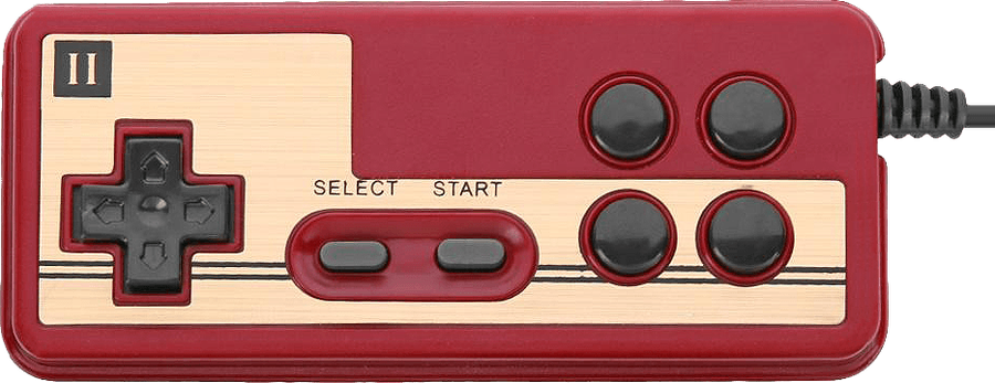 Nintendo 8-bit Famiclone 4 Button 2P Controller - 9-pin Generic (NES)(New) - Various 200G