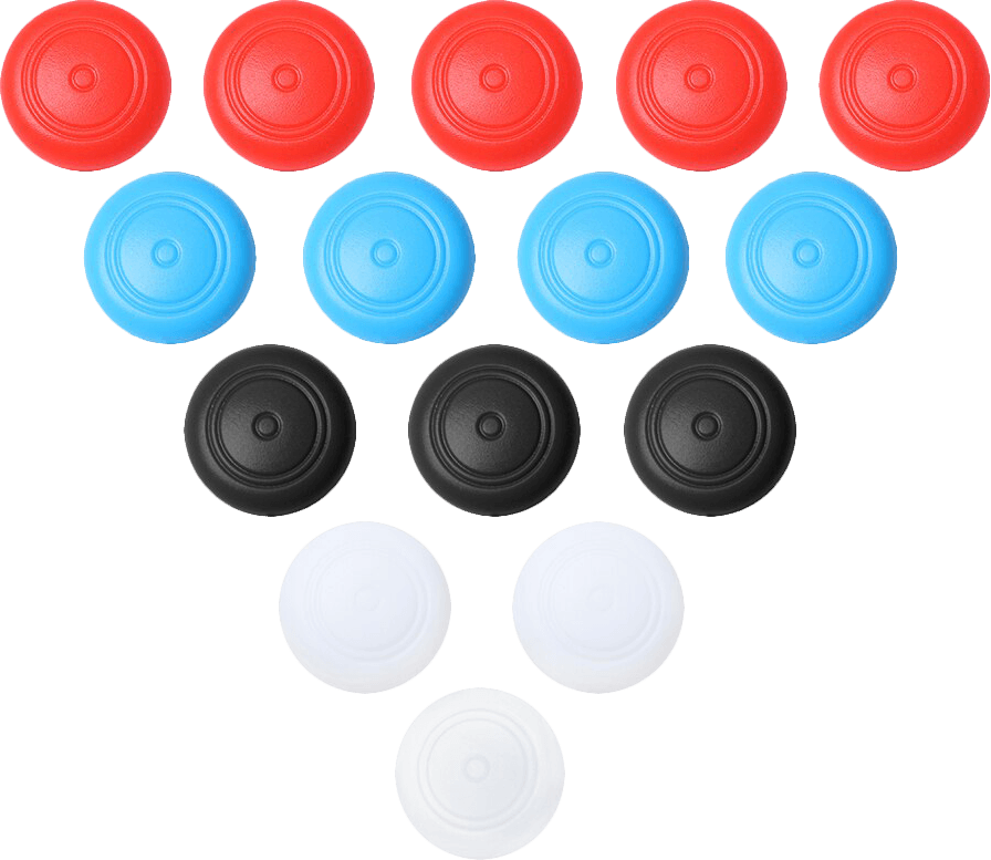 Nintendo Switch Joy-Con Controller Thumb Grips - Red & Blue Bullseye (NS / Switch)(New) - Various
