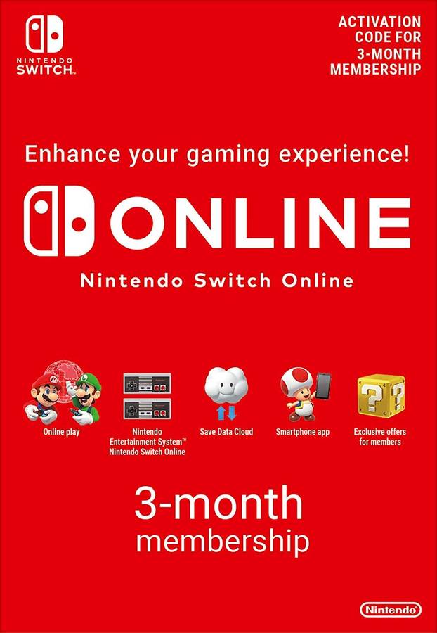 Nintendo Switch Online: 3 Month Membership [Digital Code] - Nintendo