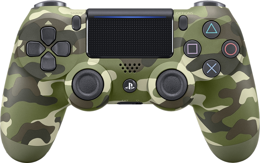 PlayStation 4 DualShock 4 Controller v2 - Green Camouflage (PS4)(New) - Sony (SIE / SCE) 950G