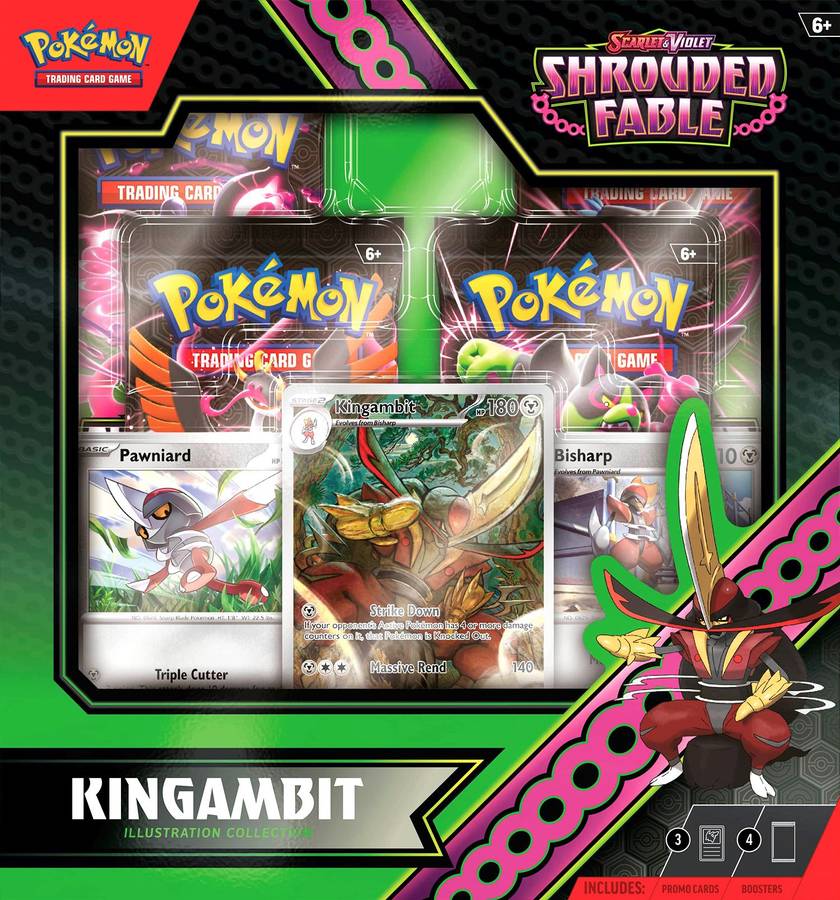 Pokemon TCG: Scarlet & Violet - Shrouded Fable Kingambit Illustration Collection (New) - The