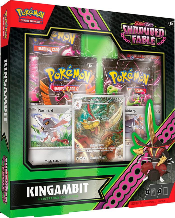 Pokemon TCG: Scarlet & Violet - Shrouded Fable Kingambit Illustration Collection (New) - The