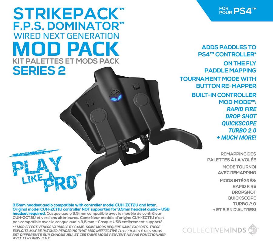 Collective Minds StrikePack F.P.S. Dominator Controller Mod Pack - Series 2 (PS4)(New) - Collective