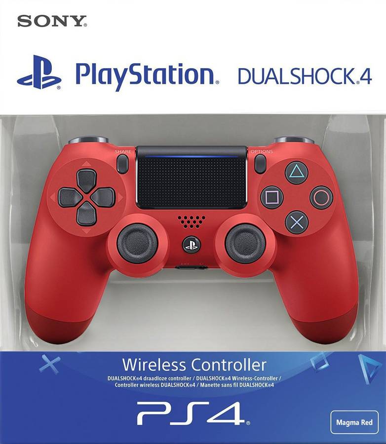 PlayStation 4 DualShock 4 Controller v2 - Magma Red (PS4)(New) - Sony (SIE / SCE) 950G