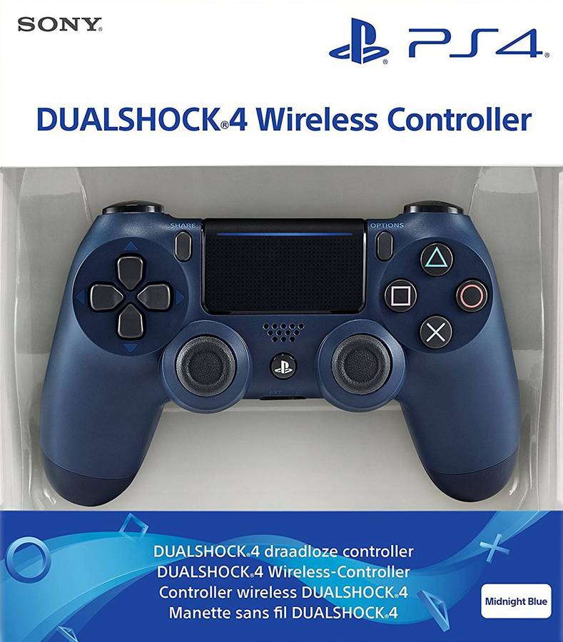 PlayStation 4 DualShock 4 Controller v2 - Midnight Blue (PS4)(New) - Sony (SIE / SCE) 950G