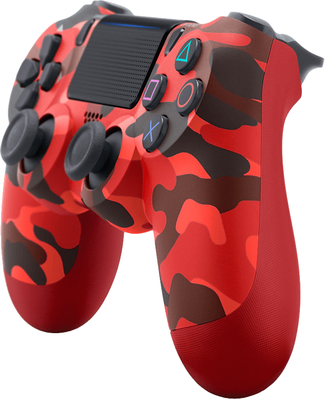 PlayStation 4 DualShock 4 Controller v2 - Red Camouflage (PS4)(New) - Sony (SIE / SCE) 1000G
