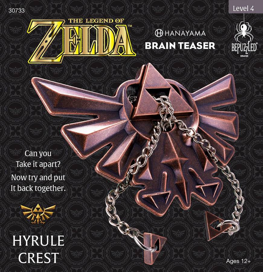 Legend of Zelda, The - Hyrule Crest Hanayama Brain Teaser - Level 4 (New) - BePuzzled 500G