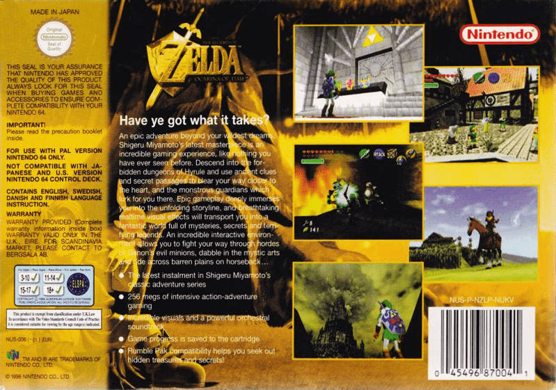 Legend of Zelda, The: Ocarina of Time (Cart Only)(N64)(Pwned) - Nintendo 130G