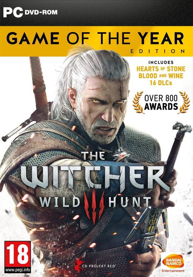 Witcher III, The: Wild Hunt - Game of the Year Edition (PC)(New) - Namco Bandai Games 130G