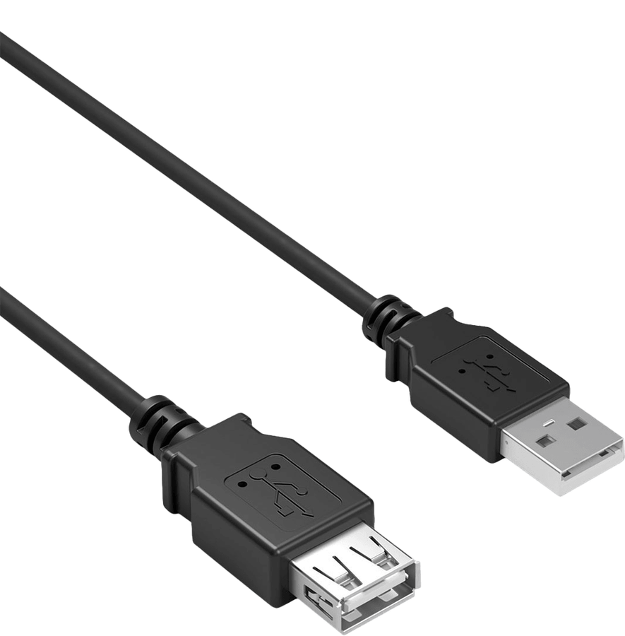 1.5m USB 2.0 Male to Female Extension Cable (new) - Various 50G