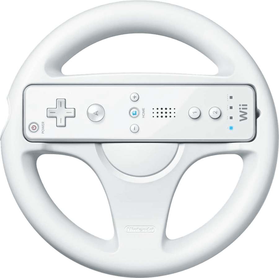 Wii Steering Wheel - White (Wii)(Pwned) - Nintendo 200G