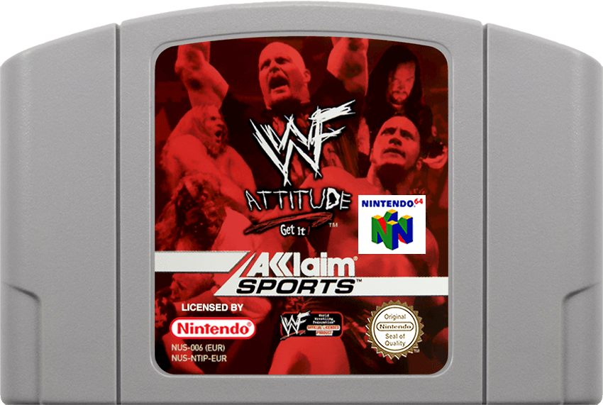 WWF Attitude (Cart Only)(N64)(Pwned) - Acclaim 130G