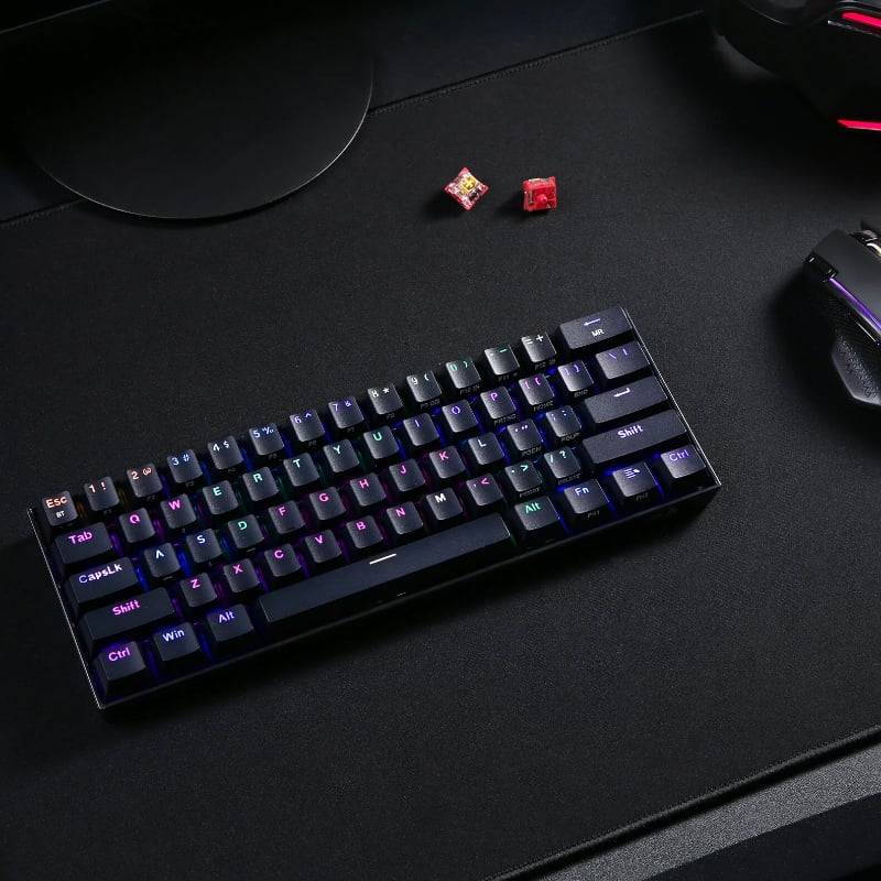 REDRAGON DRACONIC PRO Mechanical 61 Key|Bluetooth 5.0|RGB 9 Colour Modes|Rechargable Battery|Type...