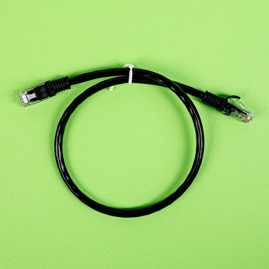 Gizzu Cat6 UTP Fly Lead Ethernet Network Cable 50cm &#x2013; Black