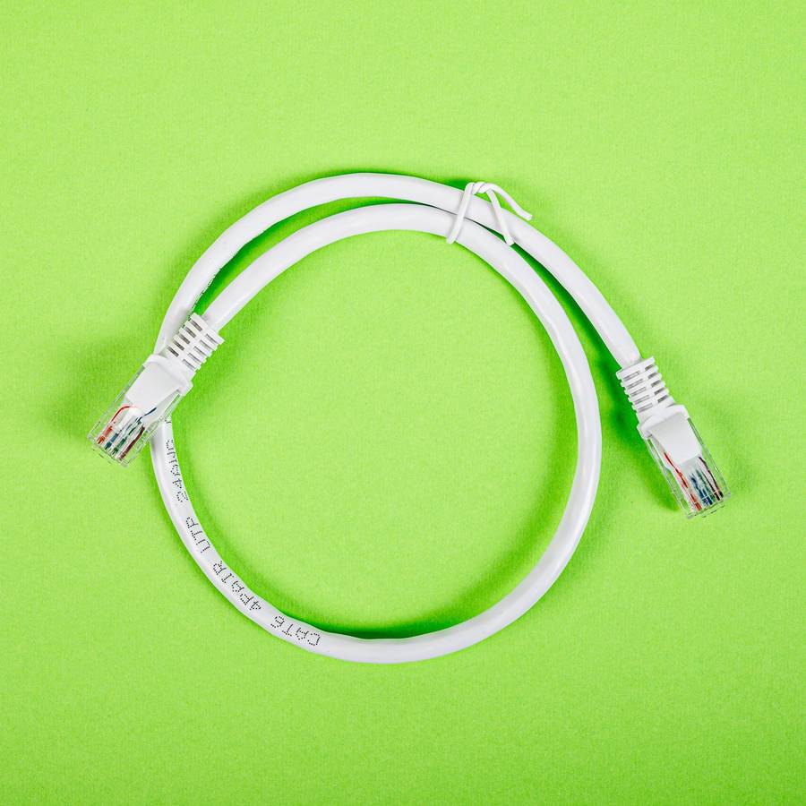 Gizzu Cat6 UTP Fly Lead Ethernet Network Cable 50cm &#x2013; White