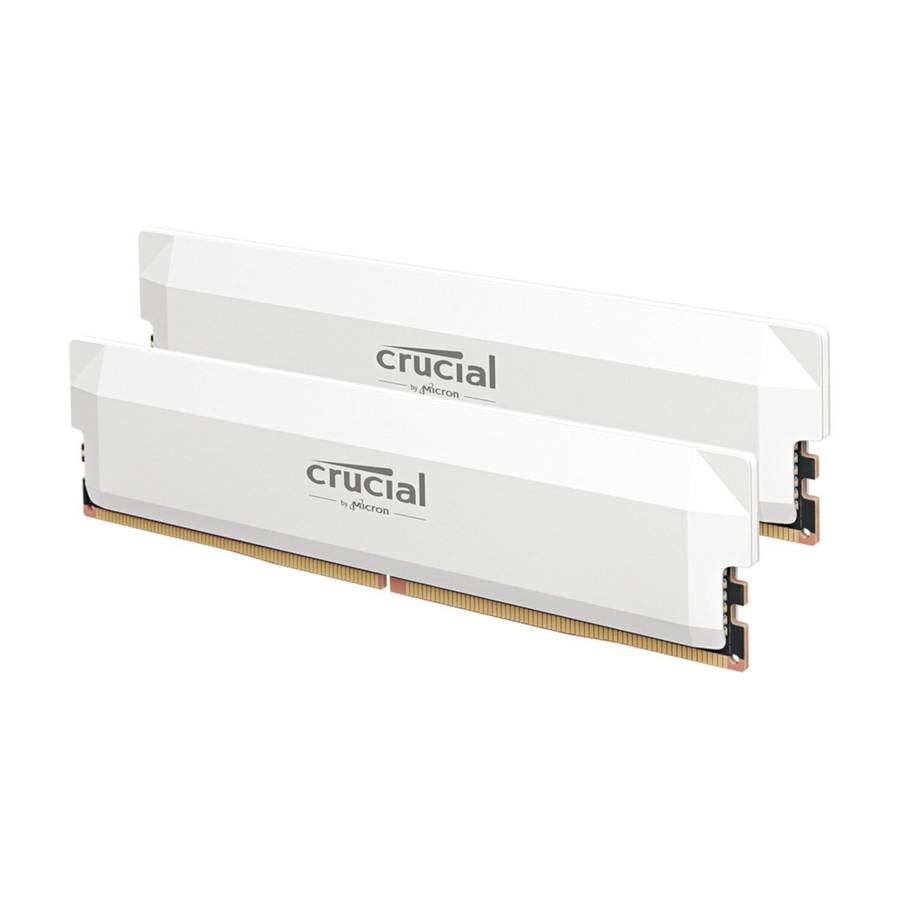Crucial Pro DDR5 6000MHz 32GB Overclocking Memory Kit &#x2013; White