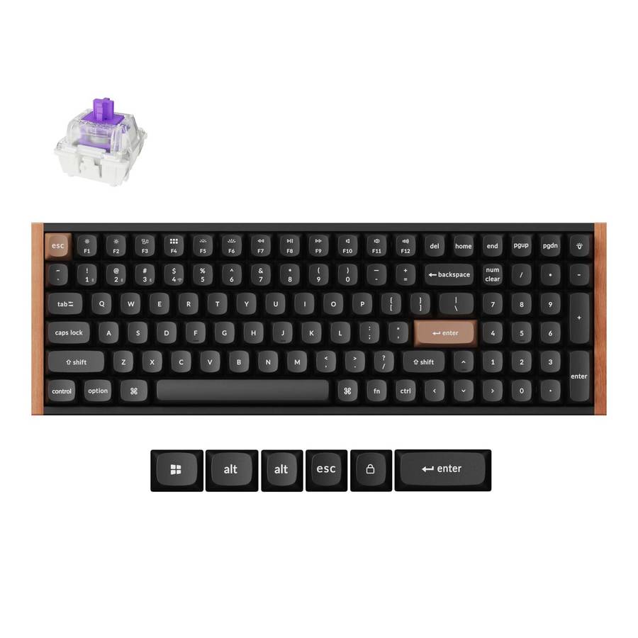 Keychron K4 HE Wireless Magnetic Switch Mechanical Keyboard (96% Layout, Gateron Hall Effect Swit...