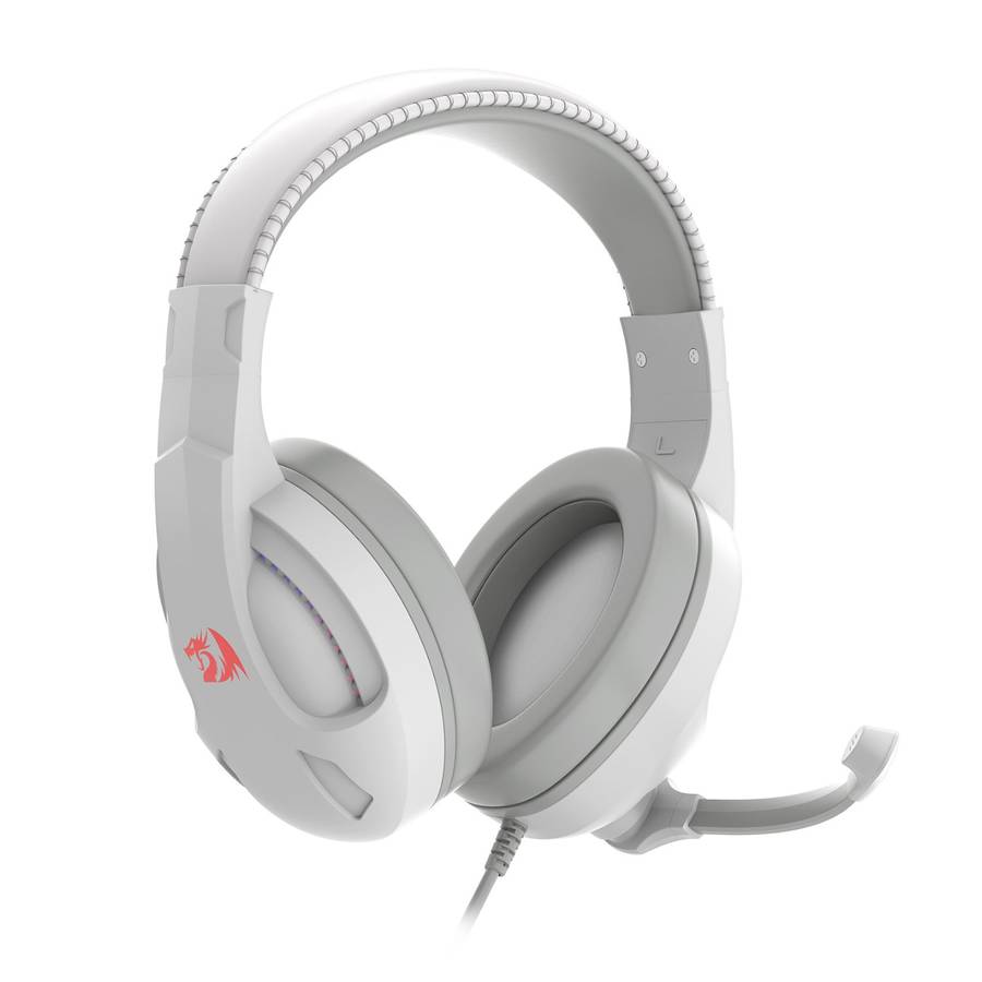 Redragon H211 CRONUS Surround Sound RGB Wired Gaming Headset &#x2013; White