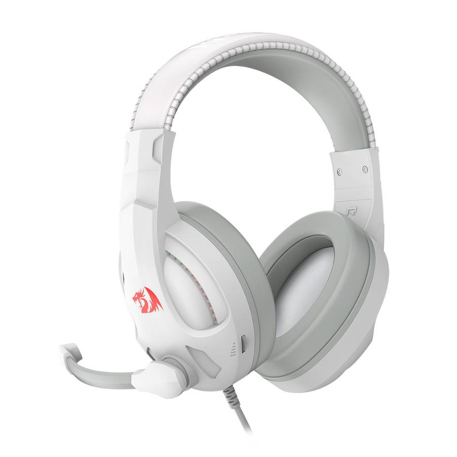 Redragon H211 CRONUS Surround Sound RGB Wired Gaming Headset &#x2013; White