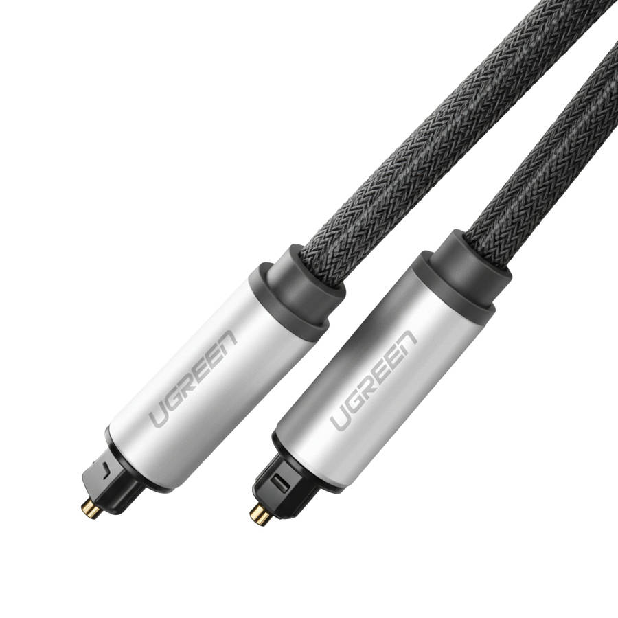 UGREEN AV108 Male to Male Toslink Optical Audio Cable 2m–Grey