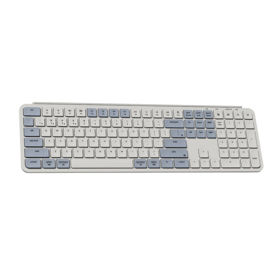Keychron B6 Pro Ultra-Slim 100% Wireless Keyboard - Retro Blue