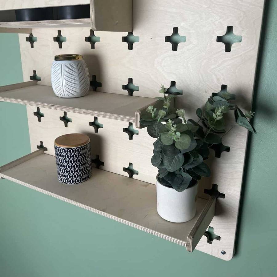 Pegboard - Medium, Birch Plywood, 5 Shelves - CHARLO