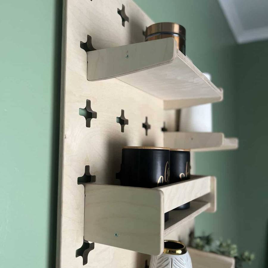 Pegboard - Medium, Birch Plywood, 5 Shelves - CHARLO