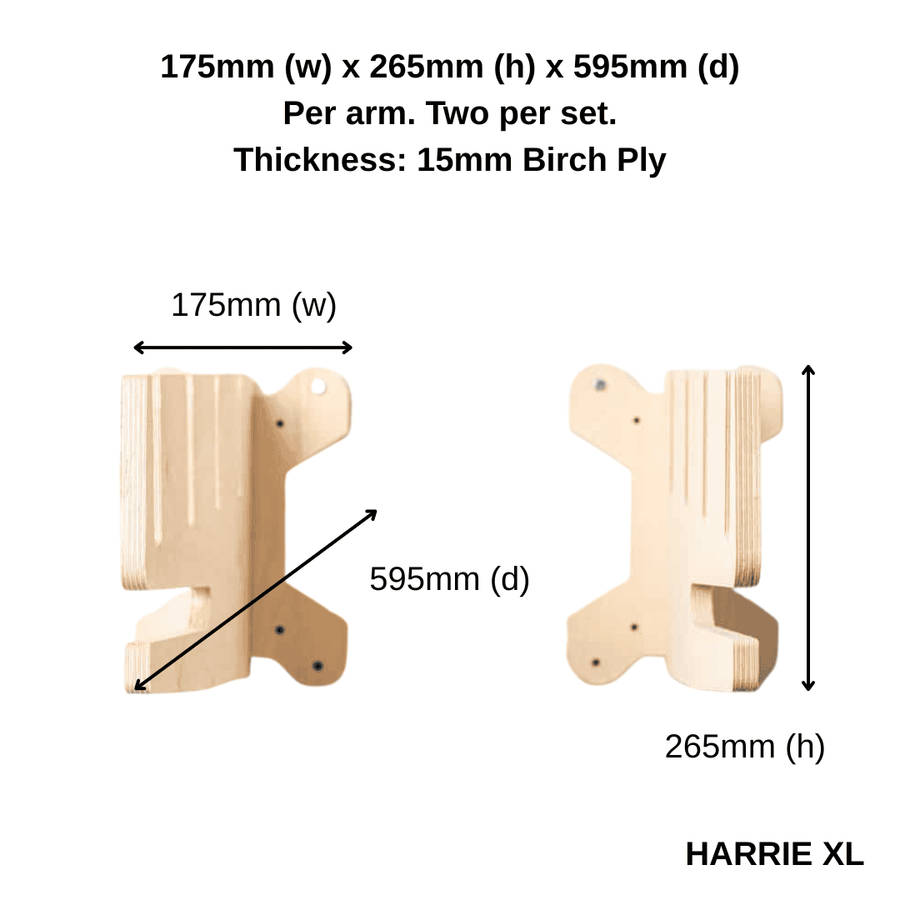 Skateboard Rack - Wall Mounted, Holds 5 Boards - HARRIE XL