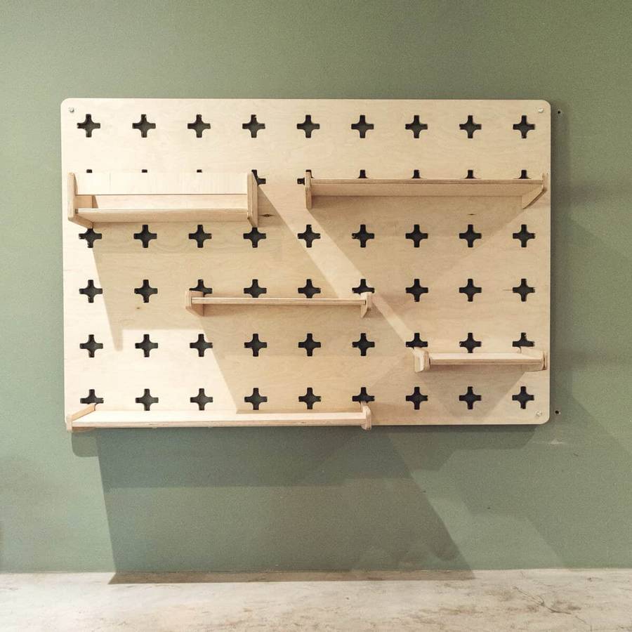 Pegboard - Medium, Birch Plywood, 5 Shelves - CHARLO