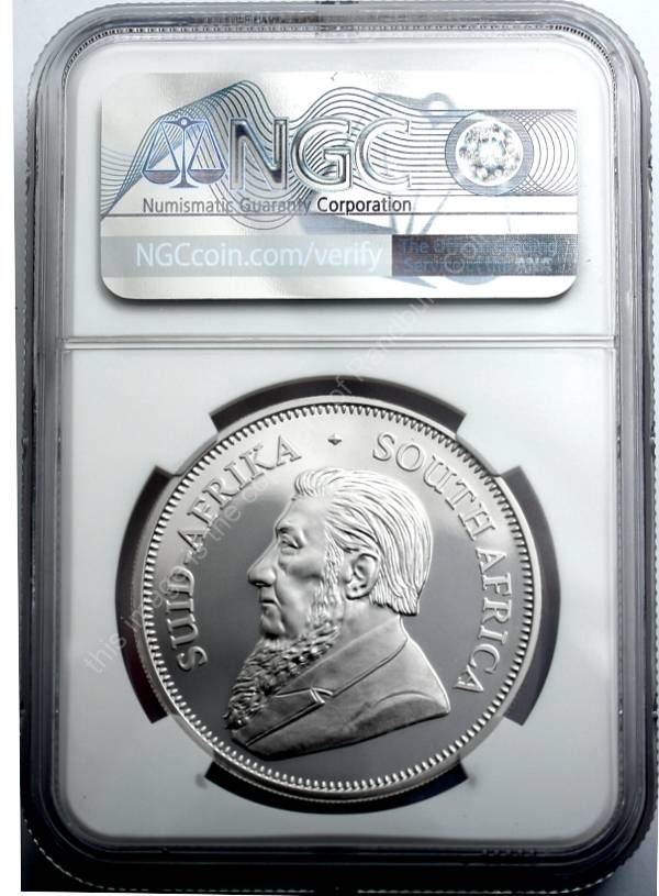 2017 Fine Silver Proof 1 oz PF69 Krugerrand 50th Anniversary ob