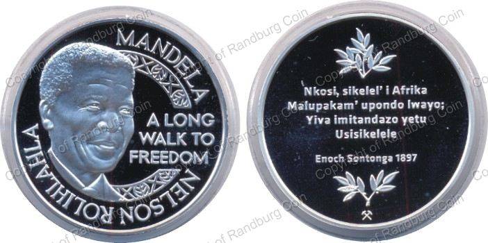 *#* 2011 Norway Mandela Silver 1/2 oz Medallion - Nkosi Sikelele *#*