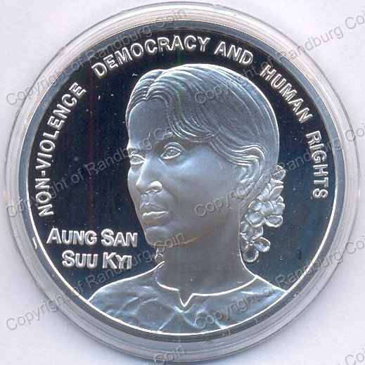 *#* 2011 Norway Silver 1 oz Medallion Nobel Peace Prize Aung San Suu Kyi *#*