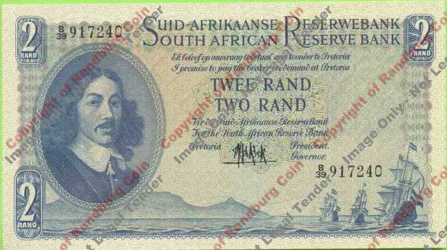 *#* MH DE KOCK - 4th Issue - Two Rand Afr/Eng - AU *#*