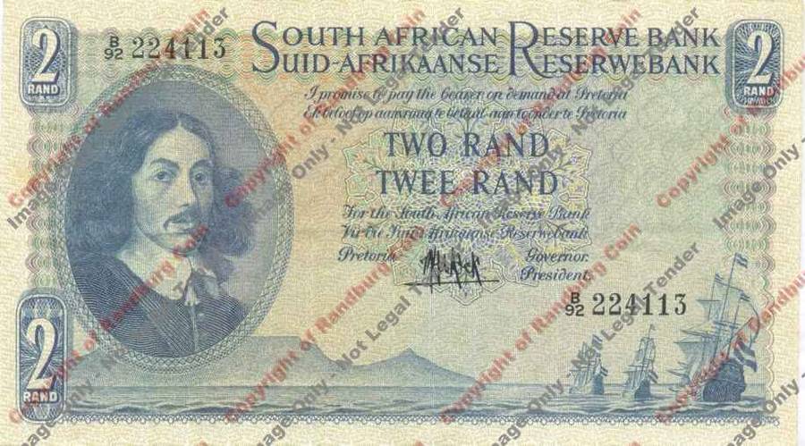 *#* MH DE KOCK - 4th Issue - Two Rand Eng/Afr VF+ *#*