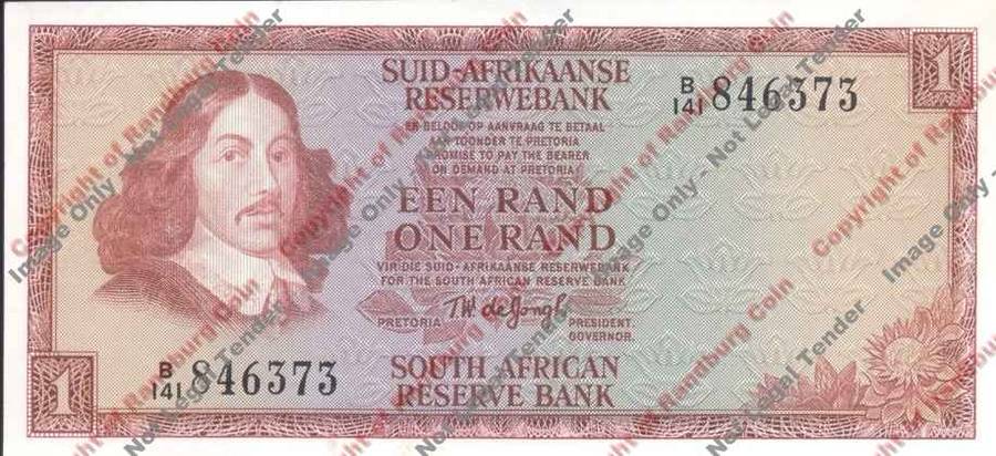 *#* TW de JONGH - 2nd Issue - 1 Rand - EF+ *#*