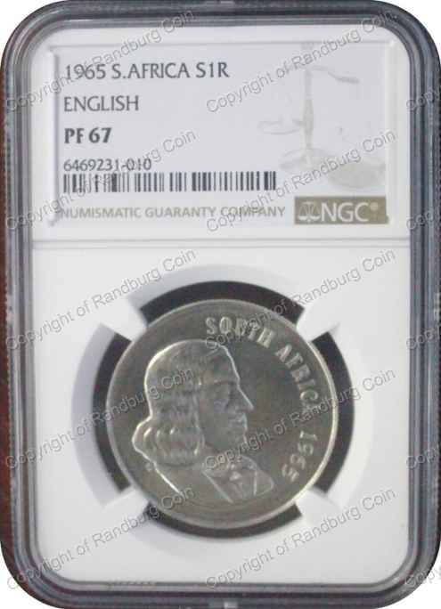 *#* 1965 NGC SLABBED SILVER R1 English PF 67 *#*